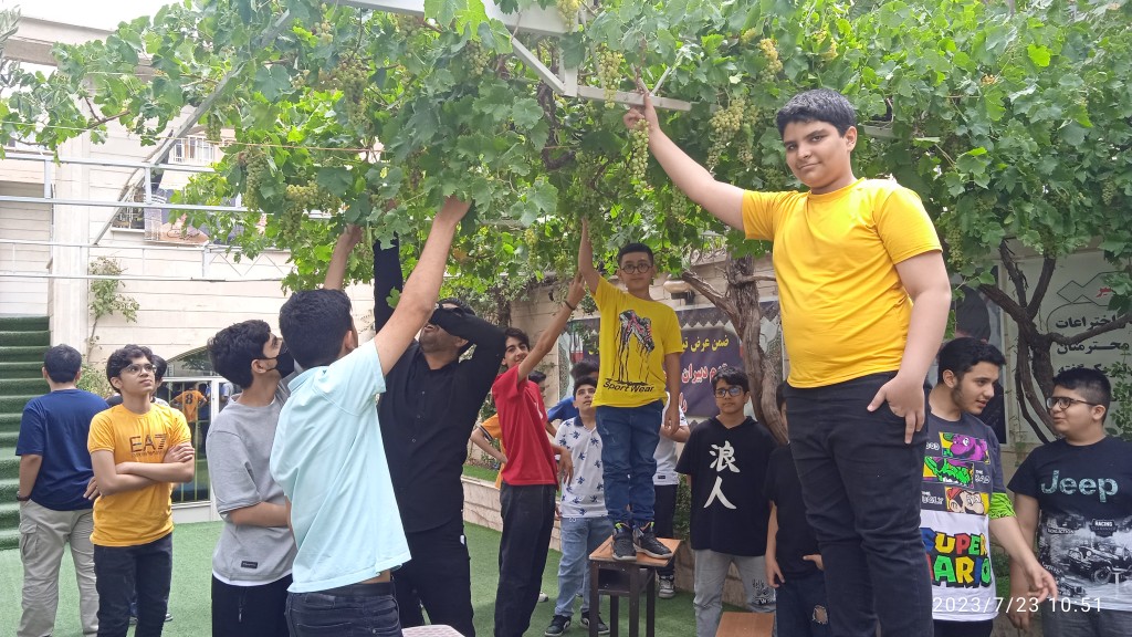 مراسم جشن انگور دبیرستان پژوهان